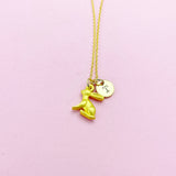 Gold Cute Rabbit Charm Necklace, N5489