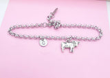 Silver Cow Charm Bracelet, N2631