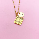 Gold or Silver Bingo Necklace, Bingo Club Gift, AN1883