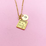 Gold or Silver Bingo Necklace, Bingo Club Gift, AN1883