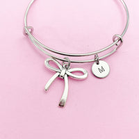 Silver Bow Charm Bracelet, N2120