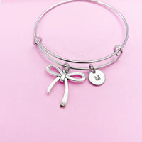 Silver Bow Charm Bracelet, N2120