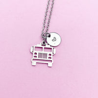 School Bus Necklace Stainless Steel Jewelry, N5231