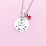 Silver Coach Necklace Best Christmas Gifts for Coach, School Sport Coach Gifts, D010