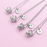 Crown Necklace in Silver Gold or Rose Gold Option, N5597