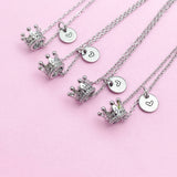 Crown Necklace in Silver Gold or Rose Gold Option, N5597