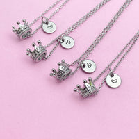 Crown Necklace in Silver Gold or Rose Gold Option, N5597