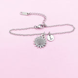 Silver Sunflower Bracelet, N4059