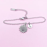 Silver Sunflower Bracelet, N4059