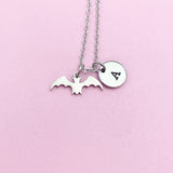 Bat Necklace, Stainless Steel Bat Charm Necklace, N1054