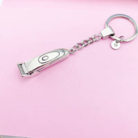 Silver Hair Clipper Charm Keychain, Shaver Clipper Trimmer Hair Salon Barber Tools, Barber Shop Gifts, N5598