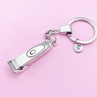 Silver Hair Clipper Charm Keychain, Shaver Clipper Trimmer Hair Salon Barber Tools, Barber Shop Gifts, N5598