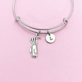 Silver Golf Club Charm Bracelet, AN1945