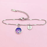 Silver Mermaid Scale Bracelet, AN1409