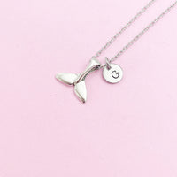 Silver Mermaid Tail Charm Necklace, N1234