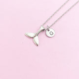 Silver Mermaid Tail Charm Necklace, N1234