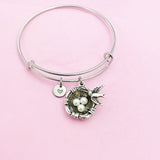 Silver Bird Nest Bracelet, N159A