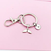 Silver Mermaid Tail Charm Keychain, AN1234