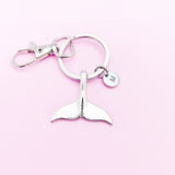 Silver Mermaid Tail Charm Keychain, N5601