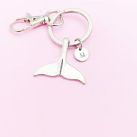 Silver Mermaid Tail Charm Keychain, N5601