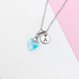 Blue Heart Necklace, N74