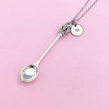 Kitchen Utensil Cross Crown Spoon Charm Necklace, N5604