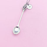 Kitchen Utensil Cross Crown Spoon Charm Necklace, N5604