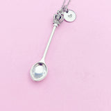 Kitchen Utensil Cross Crown Spoon Charm Necklace, N5604