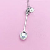 Kitchen Utensil Cross Crown Spoon Charm Necklace, N5604