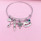 Bachelor of Science Nursing Charm Bracelet, BSN Caduceus Charm, N2861
