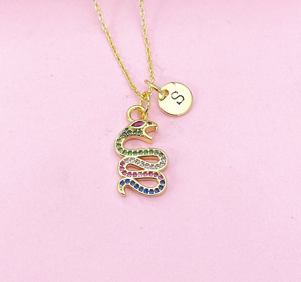 Gold Snake Necklace, N3547