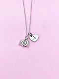 Silver Book Charm Necklace, N916