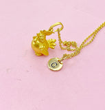 Gold Cute Chicken Hen Rooster Charm Necklace, N5288