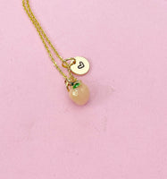 Gold Peach Charm Necklace, Best Christmas Gifts for Girlfriends, N5788