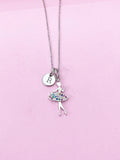 Silver Ballet Necklace, Ballet Necklace, Dance Girl Necklace, BalletGift, Dance School Gift, Ballet School Gift, Ballet Gift, N3767