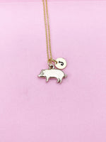 Best Christmas Gift Gold Pig Charm Necklace, Pig Charm, Farm Animal Charm, Farmer Gift, Pet Gift, 4 H Gift, N1121