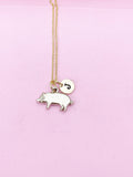 Best Christmas Gift Gold Pig Charm Necklace, Pig Charm, Farm Animal Charm, Farmer Gift, Pet Gift, 4 H Gift, N1121