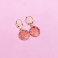 Gold Red Tomato Earrings, Mother's Day Earrings, N3183