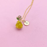 Gold Noni Fruits Charm Necklace Fruits Foodie Jewelry Gift, Birthday Gifts, Personalized Customized Gifts, N5263