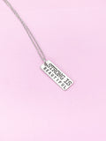 Strong is Beautiful Silver Necklace, Fitness Gift
