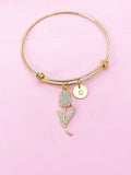 Gold Tulip Bracelet Birthday Gifts, Personalized Gifts, N5084