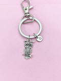 Silver Owl Charm Keychain, AN2118