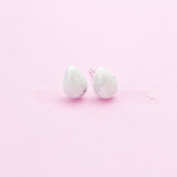 Sterling Silver Natural Howlite Teardrop Stud Earrings, N5609