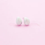 Sterling Silver Natural Howlite Teardrop Stud Earrings, N5609