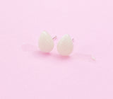 Sterling Silver Synthetic Noctilucent Stone Teardrop Stud Earrings, N5620