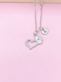 Heart Nurse Cap Charm Necklace, Hospital Charm, Heart Hat Charm, Doctor Nurse Gift, Medical Student Gift, N1502