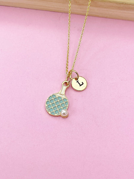 Ping Pong Racket Necklace, Table Tennis Bat Charm Necklace Gift, N4356
