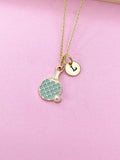 Ping Pong Racket Necklace, Table Tennis Bat Charm Necklace Gift, N4356
