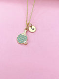 Ping Pong Racket Necklace, Table Tennis Bat Charm Necklace Gift, N4356