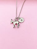 Silver Donkey Charm Necklace, Donkey Charm, Farm Animal Charm, Farmer Gift, Pet Gift, Mini Horse Charm, Personalized Custom Monogram, N685A